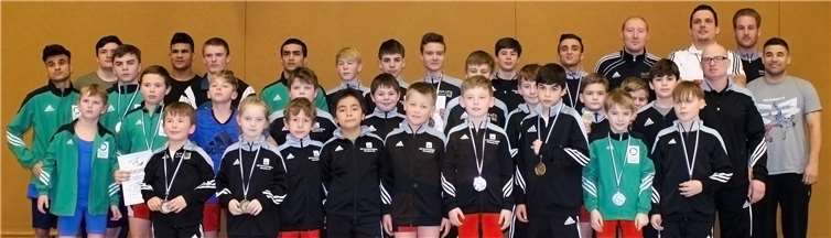 Mannschaft WKG Metternich/Rübenach/Boden mit den Trainern Kevin Kreutz, Dirk Wilhelmy, Markus Hartenfels und Enrico Wahl.ASV Boden