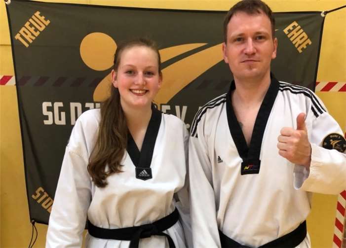 Manuel Skora würdigte den ehrenamtlichen Einsatz von Tamara Haas. Foto: privat