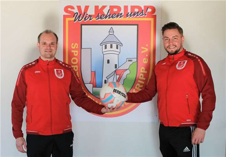 Marc Göttlicher und Robby Török werden die 2. Mannschaft des SV Kripp in der kommenden Saison trainieren. Foto: privat
