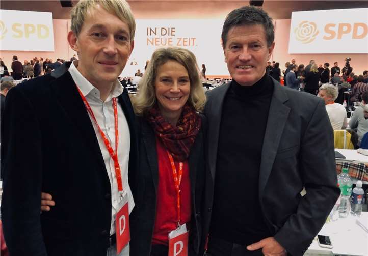 Marc Ruland, MdL, Dr. Anna Köbberling, MdL und Detlev Pilger, MdB unterstützen die Ziele der neuen Parteiführung. (v.l.n.r.)Foto: SPD Mayen-Koblenz