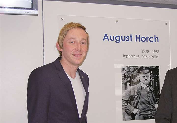 Marc Ruland informierte sich persönlich über die Situation an der August-Horch-Schule.Privat