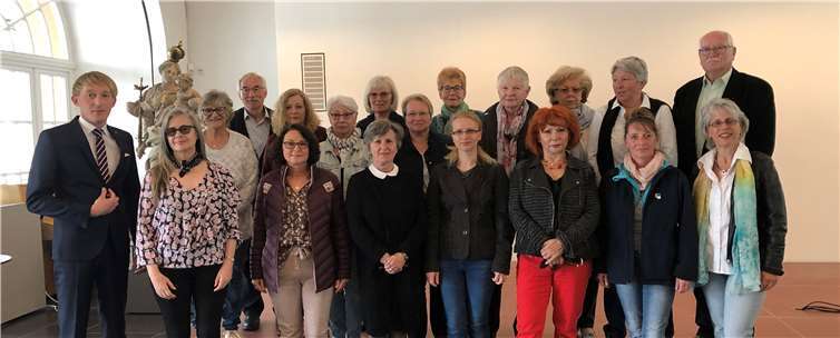 Marc Ruland mit der Besuchergruppe in Mainz.Foto: privat