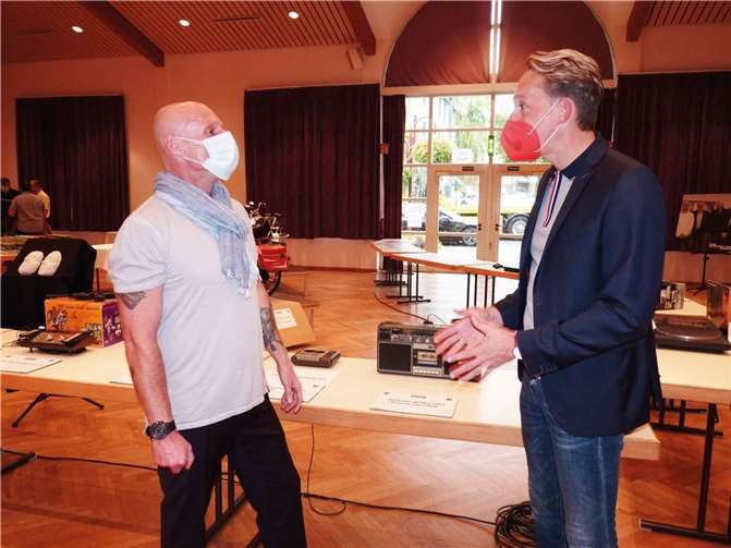 Marc Ruland (re.) im Gespräch mit Serge Hertrich. Foto: privat