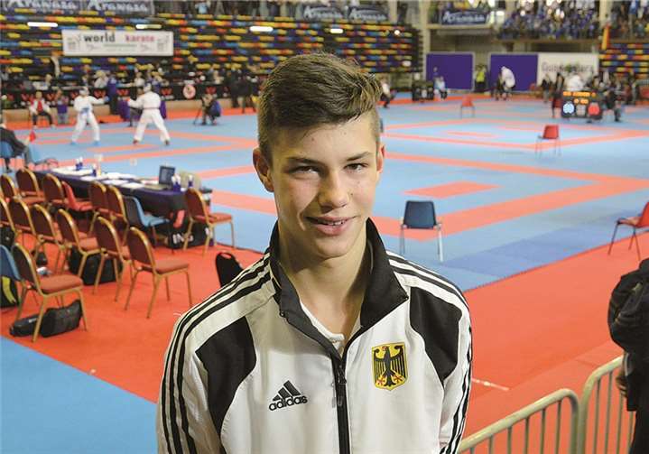 Marcel Baun bei den spanischen Weltmeisterschaften. privat