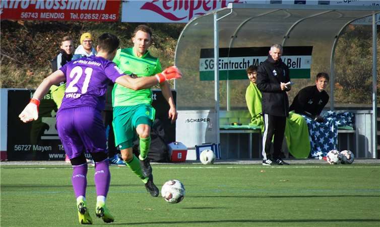 Marcel Berg geht auch in der Saison 2020/2021 an der Brauerstraße auf Torejagd. Der 32-jährige Stürmer hat seinen Vertrag bei der SG Eintracht Mendig/Bell um ein weiteres Jahr verlängert.Foto: SK