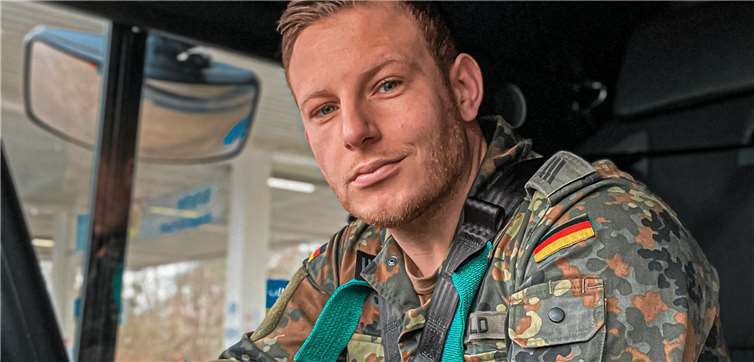 Marcel Ewald ist Soldat auf Zeit.Fotos: Privat