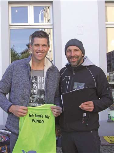 Marco Bastiansen (links) und Frank Klotz vom Organisatorenteam. -RUT-