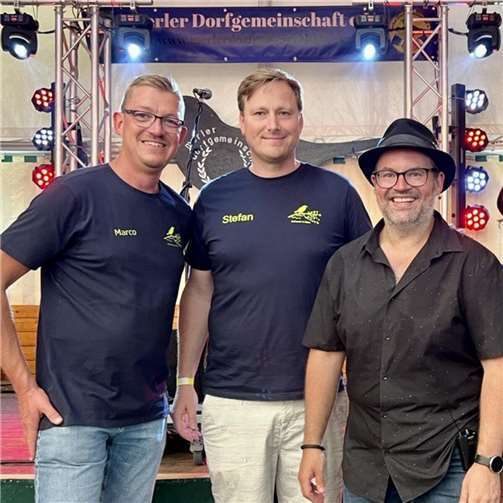 Marco Deckers und Stefan Pohl freuen sich zusammen mir Björn Heuser auf den „Rheinischen Abend“. Foto: privat