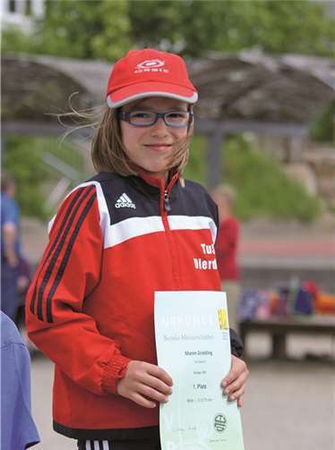Maren Griebling entschied die 800-Meter-Strecke für sich.