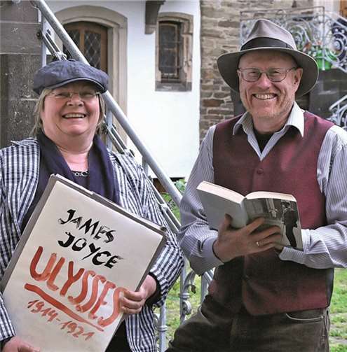 Maria Müller und Ian Johnson erwecken die Werke von James Joyce zum Leben.Privat