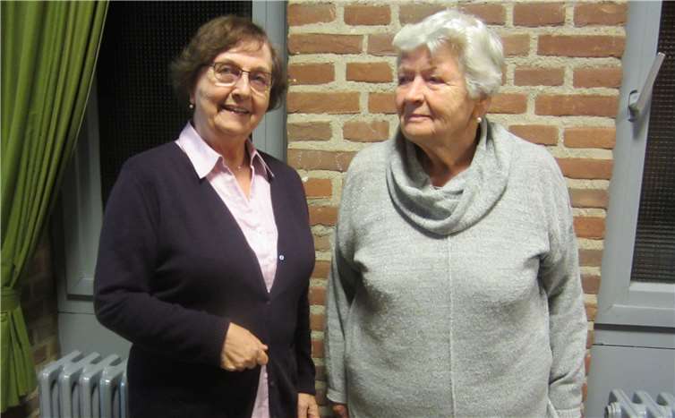 Maria Renzel (l.) und Anne-Käthe Federhen scheiden zwar aus dem aktiven Team aus, werden dem Frauenfrühstück aber – hoffentlich noch lange – privat die Treue halten. privat
