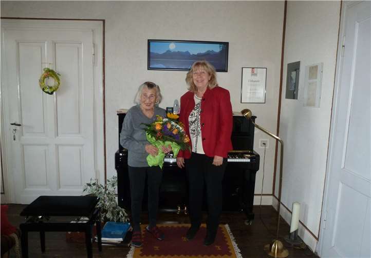 Maria Sehrig-Verdolin freute sich über den Besuch von Loni Wellert.Foto: privat