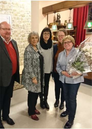 Marianne Moos wurde für 40 Jahre aktive Mitgliedschaft geehrt.privat