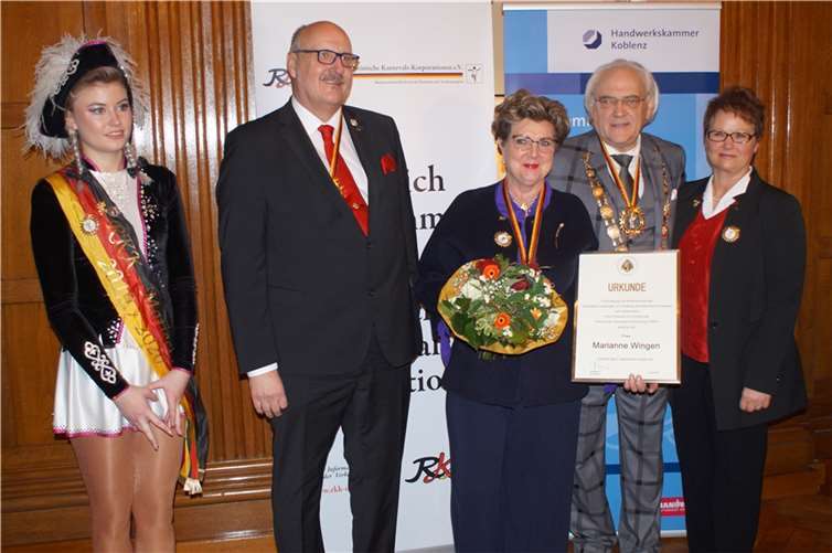 Marianne Wingen wurde für ihre langjährige Arbeit im RKK-Vorstand geehrt.