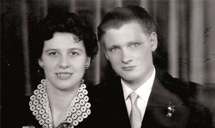 Marianne und Kurt Thiessen bei ihrer Hochzeit vor 60 Jahren privat