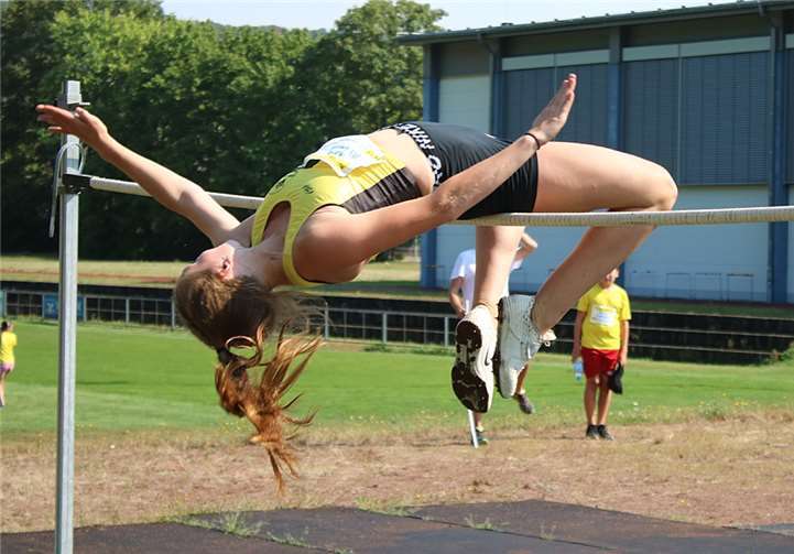 Marie Böckmann ist mit 1,64 m Rheinlandbeste im Hochsprung. Foto: privat