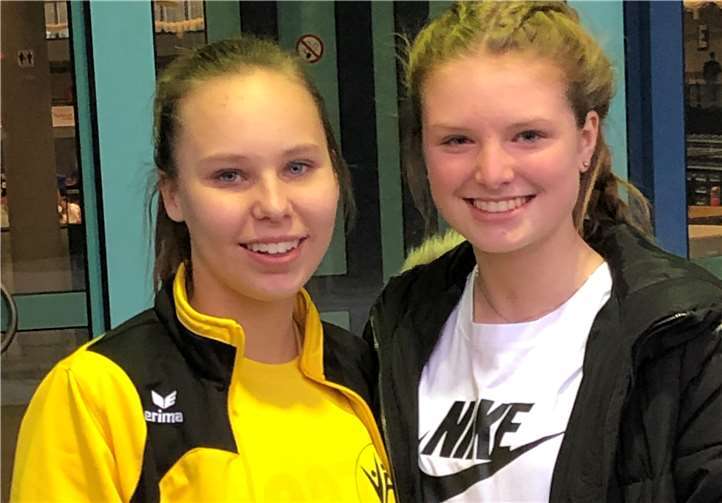 Marie und Vivien können stolz sein auf ihre hervorragenden Leistungen. Foto: privat