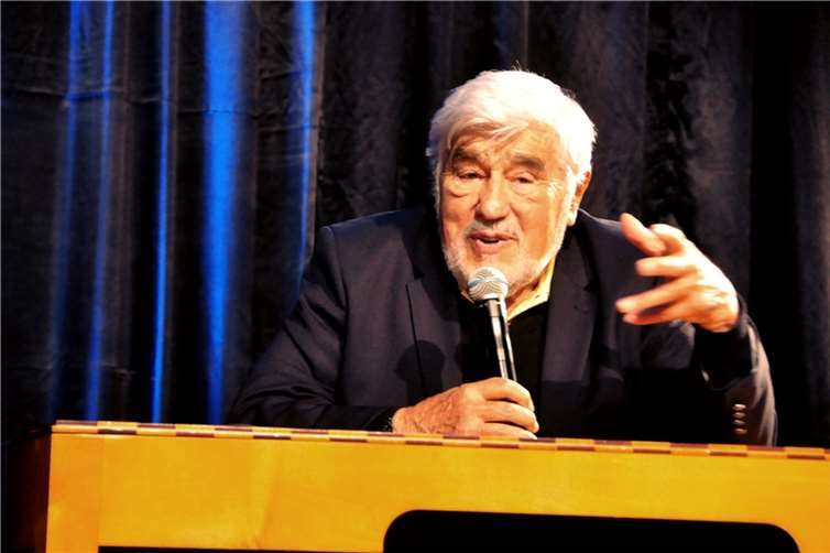 Mario Adorf gab auf alle Fragen gerne Antwort.