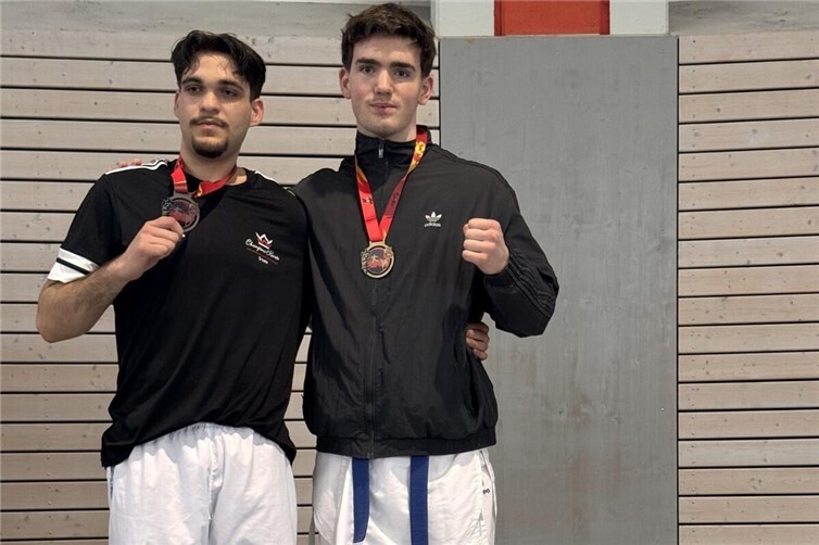 Mario Unger (rechts) - Karate Kumite U 21 + 84 kg  Rheinland-Pfalz-Meister 2026 -  Drittplatzierter fehlt verletzungsbedingt