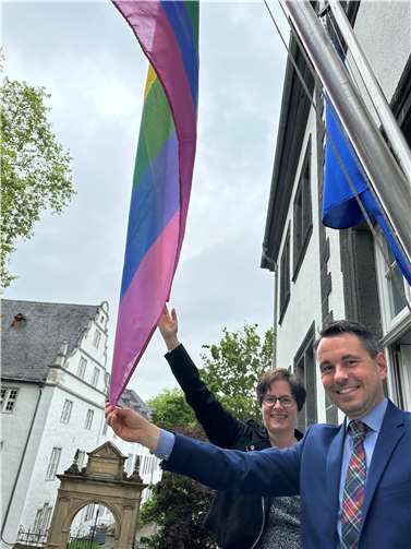 Marion Hallermann und David Langner. Foto: Stadt Koblenz/Mandy Steffens