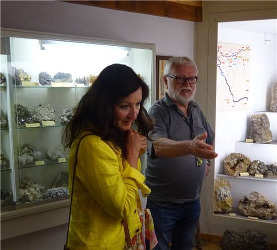 Marion Krätz, Horst Bauer (Mineraloge Gemeinde und Heimatverein Singhofen).CDU Bad Ems-Nassau