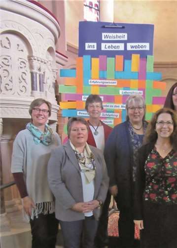 Marita Klose, Sonja Euteneuer, Rita Seidler, Erika Plückhan, Sieglinde Hoffmann, Kertin Burbach (v.l.) hatten den diesjährigen Miriamsgottesdienst mitgestaltet.privat