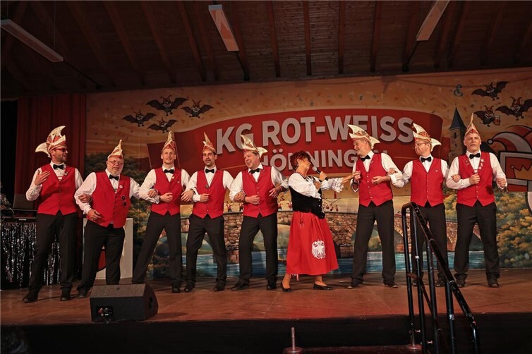 Marita Köllner begeisterte die Gäste der Hönninger Prunksitzung.Foto: privat