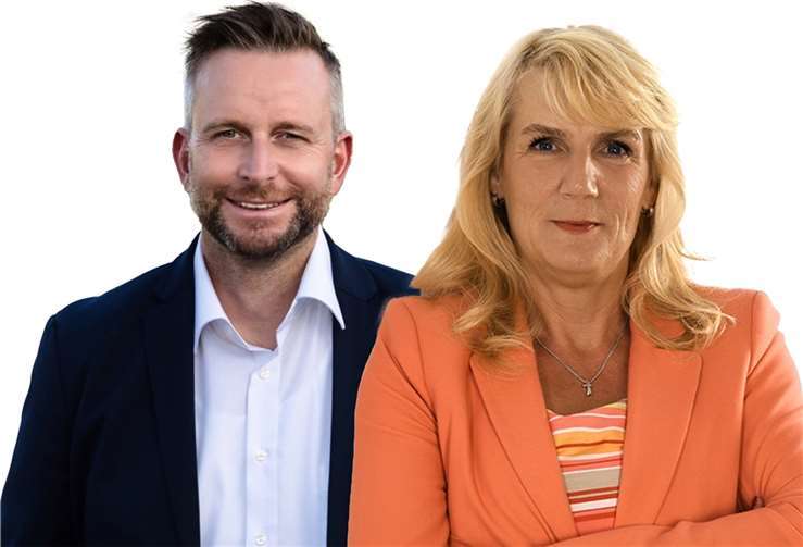 Marko Boos und Claudia Marbach-Mais.