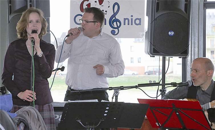 Markus Daniel und Band in Action.