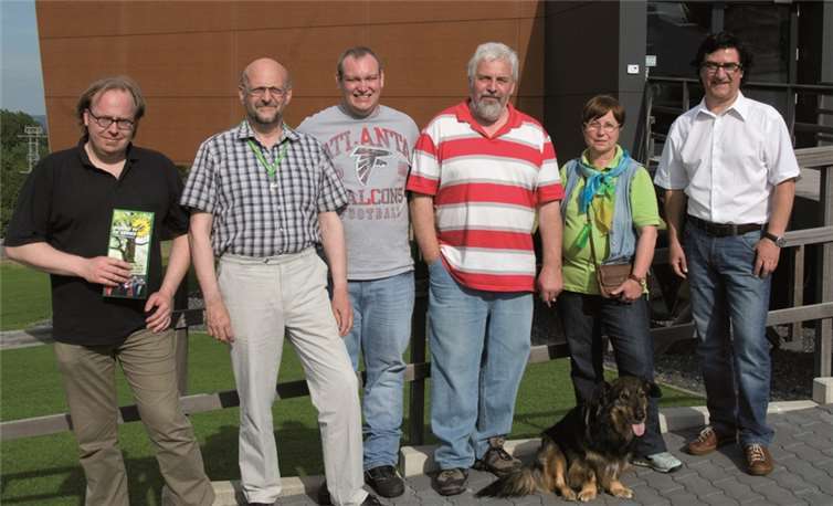 Markus Erdmann, Helmut Hellwig, Makrus Hümmerich, Sebastian Schreiber, Marlies Schreiber, Josef Arenz (v.l.). privat