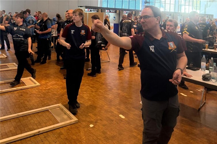 Markus Heisiph (r.) und Christoph Lenz vertraten den SV Kripp am letzten Blockspieltag.