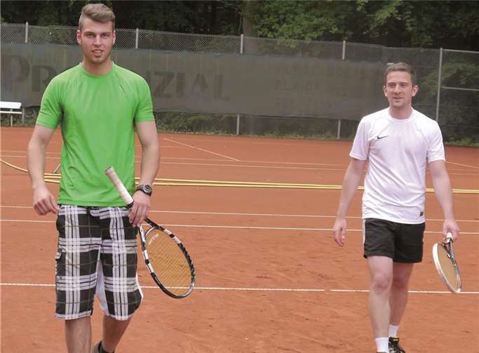 Markus Lenz und Andre Seliger vom Herren Team. TC Steimel