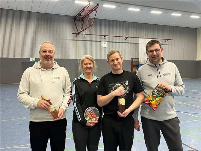 Markus Schulte, Irina Peters, Robin Hillicke und Mike Runge freute sich über ihre Platzierungen.