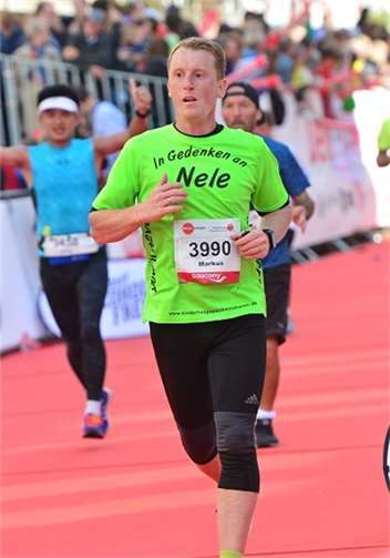 Markus Stenz während des Marathons in Köln.