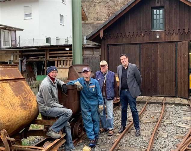 Markus Wieseler zu Gast beim Bad Emser Bergbaumuseum. Foto: FDP Bad Ems-Nassau