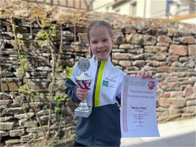 Marlene Rubin vom TV Cochem erturnte den zweiten Platz.  Foto: privat