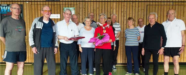 Marli Jahnen ist seit sensationellen achtzig Jahren im TuS Ahrweiler aktiv.privat