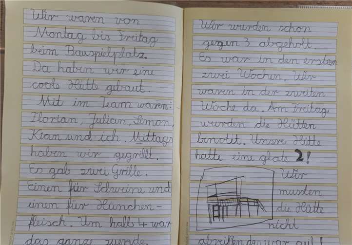 Maros Erfahrungsbericht über den Bauspielplatz.