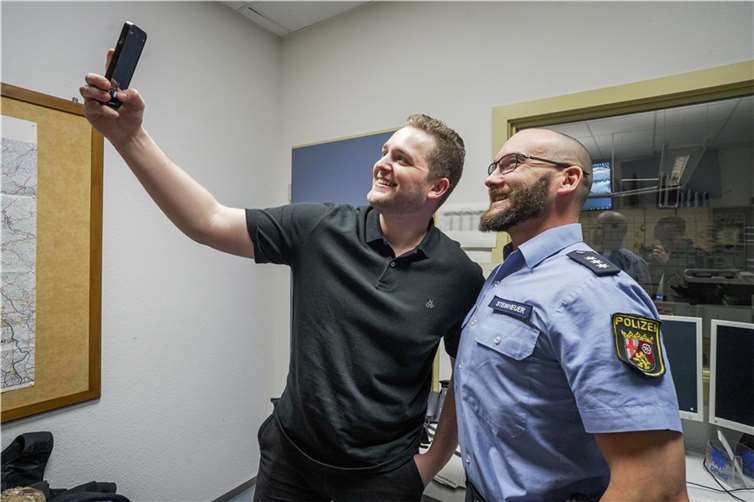 Marrtin Diedenhofen bei der Polizei Neuwied.  Foto: Christian Spies