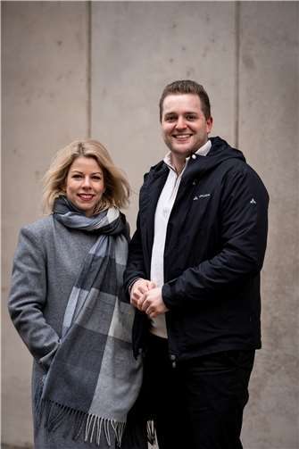 Martin Diedenhofen und Lana Horstmann in Neuwied.  Foto: Martin Schmitz