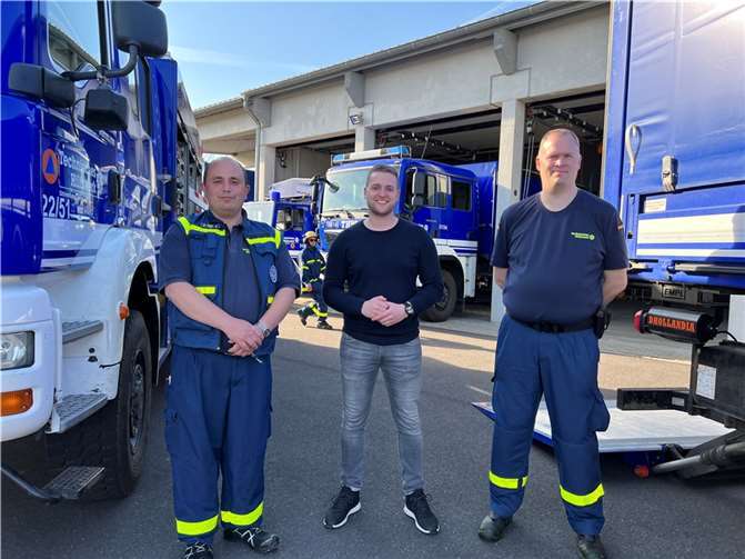 Martin Diedenhofen während seines Besuches beim THW. Foto: Büro Martin Diedenhofen