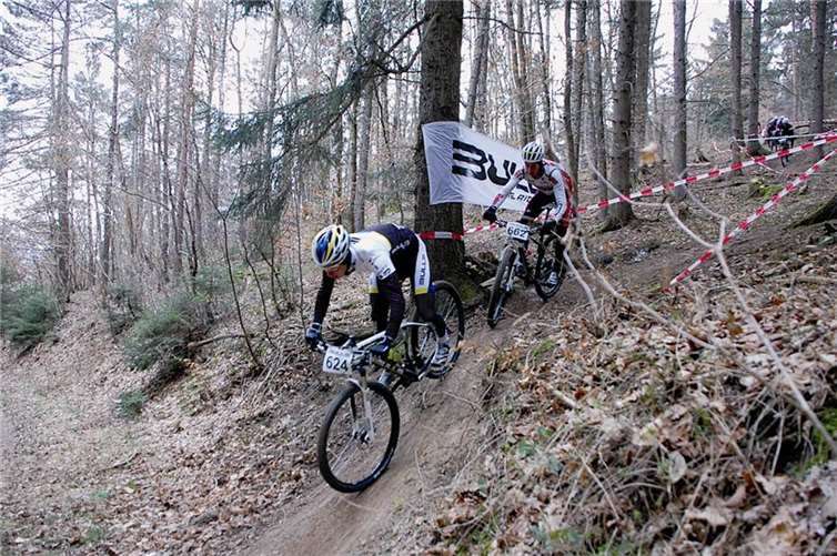 Martin Frey vor Andreas Kleiber auf den anspruchsvollen Trails. Privat