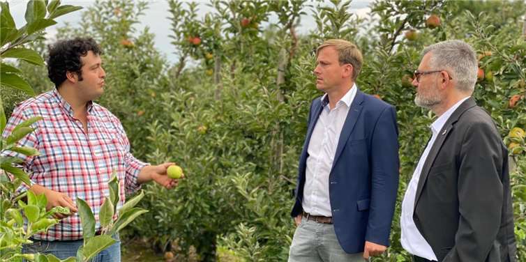 Martin Hörnig mit Stefan Pohl und Dietmar Nietan.Foto: SPD Meckenheim