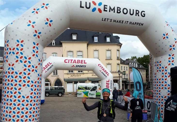 Martin Steinmeister nach dem Finish.  privat