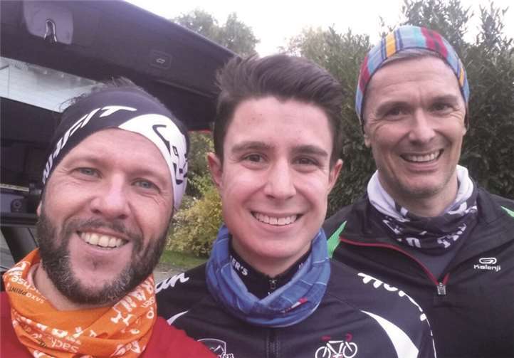 Martin Steinmeister (v.l.), Johannes Jeworrek und Thomas Jeworrek zeigten eine tolle Leistung. privat