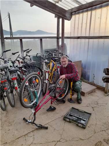 Martin vom Team Fahrradwerkstatt. Foto: M. Hagemann