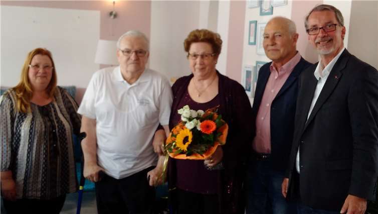 Martina Beate Jakoby, Werner Brandt, Anneliese Geißler, Pavel Beran und Sven Lefkowitz nach der Ehrung. Foto: privat