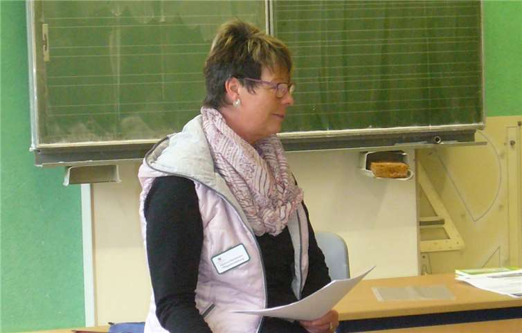 Martina Nachtsheim gab den Schülern einen kleinen Einblick in ihr Berufsfeld. Privat