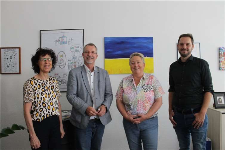 Martina Schüller, Leiterin Amt für Jugend, Familie, Senioren und Soziales, Sven Lefkowitz, Ulrike Mohrs und Thomas Putz, stellv. Leiter des Amtes für Jugend, Familie, Senioren und Soziales.  Foto: Stadt Koblenz/T. Knaak