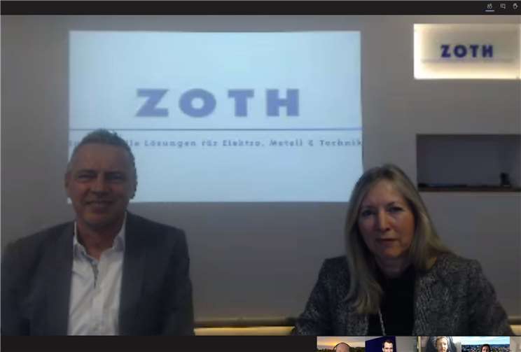 Martina Zoth-Opolka und Wolfgang Zoth sprachen über die aktuellen Bedürfnisse des Mittelstandes. Foto: Dennis Sturm